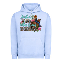 Pigment Grape Ice just a girl who loves horses Urban Hoodie - MaliasSmallBusiness