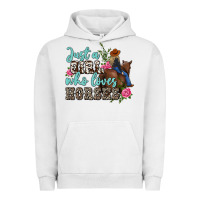 Pigment Lunar Rock just a girl who loves horses Urban Hoodie - MaliasSmallBusiness