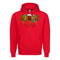 Red christmas mammy claus Zipper Hoodie - FaDigitalArtStudio
