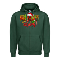 Sports Green christmas mammy claus Zipper Hoodie - FaDigitalArtStudio