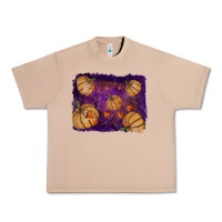 Burro Halloween Pumpkin Cobweb Background Urban Heavy Tee - RanaPortraitStore
