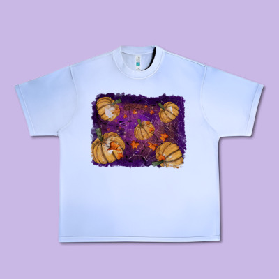Halloween Pumpkin Cobweb Background Urban Heavy Tee Designed By Ranaportraitstore