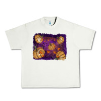 Pistachio Halloween Pumpkin Cobweb Background Urban Heavy Tee - RanaPortraitStore
