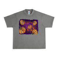 Tornado Halloween Pumpkin Cobweb Background Urban Heavy Tee - RanaPortraitStore
