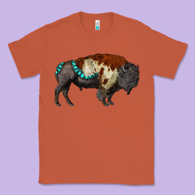Gemstone Bison Classic Tee Designed By Ranaportraitstore