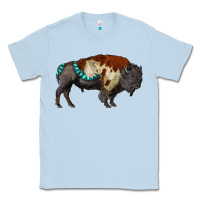 Dusty Blue gemstone bison Classic Tee - RanaPortraitStore