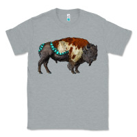 Heather Grey gemstone bison Classic Tee - RanaPortraitStore
