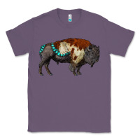 Lavender gemstone bison Classic Tee - RanaPortraitStore