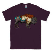 Plum gemstone bison Classic Tee - RanaPortraitStore