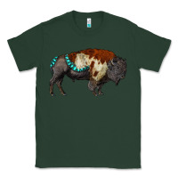 Sports Green gemstone bison Classic Tee - RanaPortraitStore