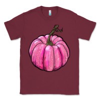Burgundy breast cancer awereness pumpkin Classic Tee - RanaPortraitStore
