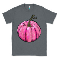 Charcoal Heather breast cancer awereness pumpkin Classic Tee - RanaPortraitStore