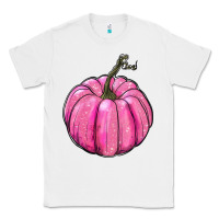 White breast cancer awereness pumpkin Classic Tee - RanaPortraitStore