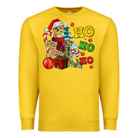 Lemon Christmas ho ho ho skeleton Premium Sweatshirt - AdoDesignShop