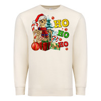 Sandshell Christmas ho ho ho skeleton Premium Sweatshirt - AdoDesignShop