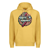 Antique Gold born to dance Premium Hoodie - MaliasSmallBusiness