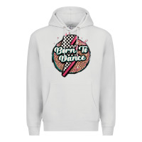 Dove Grey born to dance Premium Hoodie - MaliasSmallBusiness