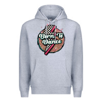 Heather Grey born to dance Premium Hoodie - MaliasSmallBusiness