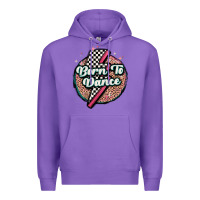 Purple born to dance Premium Hoodie - MaliasSmallBusiness