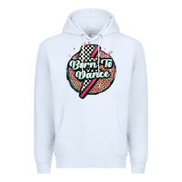 White born to dance Premium Hoodie - MaliasSmallBusiness