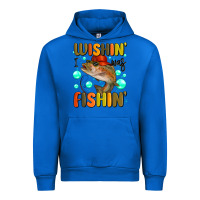 Cobalt wishing i was fishing Urban Hoodie - MaliasSmallBusiness
