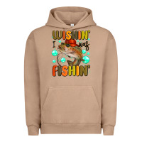 Pigment Burro wishing i was fishing Urban Hoodie - MaliasSmallBusiness