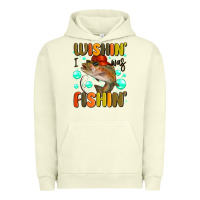 Pigment Pistachio wishing i was fishing Urban Hoodie - MaliasSmallBusiness