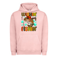 Pigment Salmon wishing i was fishing Urban Hoodie - MaliasSmallBusiness