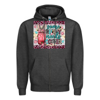 Charcoal Heather Some bunny needs coffee 20oz tumbler Zipper Hoodie - Neo Western