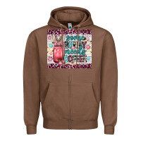 Chestnut Some bunny needs coffee 20oz tumbler Zipper Hoodie - Neo Western