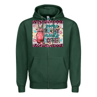 Sports Green Some bunny needs coffee 20oz tumbler Zipper Hoodie - Neo Western