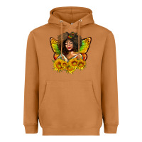Meerkat butterfly afro woman juneteenth Heavyweight Hoodie - AdoDesignShop