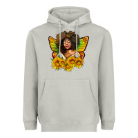Butterfly Afro Woman Juneteenth Heavyweight Hoodie | Teevron
