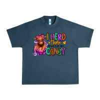 Midnight Navy I herd there would be candy Heifer Urban Heavy Tee - RanaPortraitStore