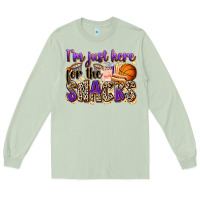 Matcha i'm just here for the snacks basketball Long Sleeve Tee - Zillion Design Studio