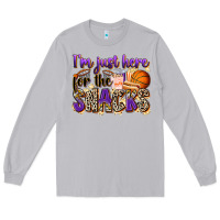 Moon Dust i'm just here for the snacks basketball Long Sleeve Tee - Zillion Design Studio