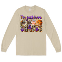 Mushroom i'm just here for the snacks basketball Long Sleeve Tee - Zillion Design Studio