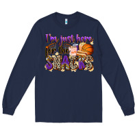 Navy i'm just here for the snacks basketball Long Sleeve Tee - Zillion Design Studio