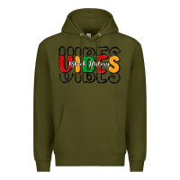 Army Green black history vibes Premium Hoodie - MaliasSmallBusiness