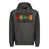 Charcoal Heather black history vibes Premium Hoodie - MaliasSmallBusiness