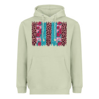Matcha valentines day leopard rose glitter brush stoke Heavyweight Hoodie - JahusDesignShop