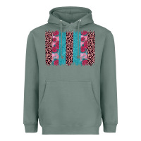 Sage valentines day leopard rose glitter brush stoke Heavyweight Hoodie - JahusDesignShop