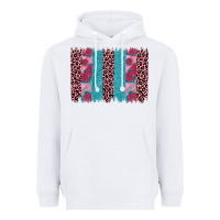 White valentines day leopard rose glitter brush stoke Heavyweight Hoodie - JahusDesignShop