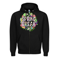 Black Spring break Easter Zipper Hoodie - Neo Western