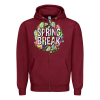 Burgundy Spring break Easter Zipper Hoodie - Neo Western