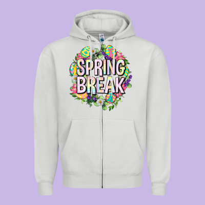 Spring Break Easter Zipper Hoodie Designed By Neo Western