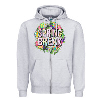 Heather Grey Spring break Easter Zipper Hoodie - Neo Western