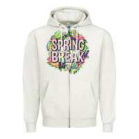 Oatmeal Heather Spring break Easter Zipper Hoodie - Neo Western