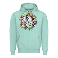 Seafoam Spring break Easter Zipper Hoodie - Neo Western