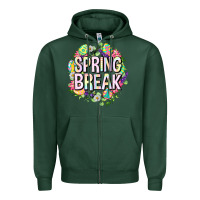 Sports Green Spring break Easter Zipper Hoodie - Neo Western
